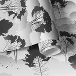 Papel de Parede Floresta com Nevoa 