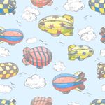 Papel de Parede Infantil Zeppelin 