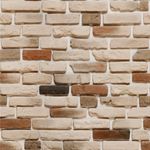 Papel de Parede Tijolos Tons de Marrom 
