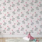 Papel de Parede Infantil Ursinhos Fofos 