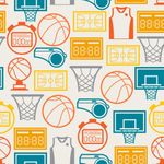 Papel de Parede Basquete Elementos 