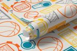 Papel de Parede Basquete Elementos 