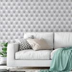 Papel de Parede Estofado Branco