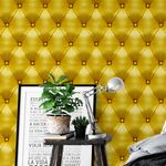 Papel de Parede Estofado Amarelo
