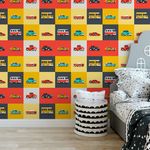 Papel de Parede Carros Antigos Coloridos