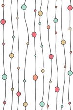 Papel de Parede Linhas e Bolinhas Coloridas