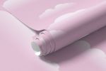 Papel de Parede Céu Rosa com Nuvens 