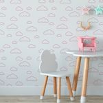 Papel de Parede Céu com Nuvens Rosas