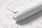 Papel de Parede Céu com Nuvens Rosas