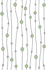 Papel de Parede Linhas e Bolinhas Verde