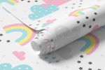 Papel de Parede Infantil Nuvens e Arco-íris