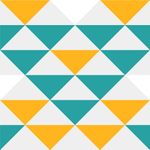 Papel de Parede Triângulos Azul e Amarelo