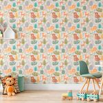 Papel de Parede Infantil Floresta com Animais