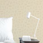 Papel de Parede Flores Delicadas Minimalistas Bege