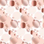Papel de Parede Bolas Silver Rose Abstrato
