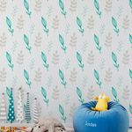 Papel de Parede Infantil Galhos e Ramos (Cinza e Verde)