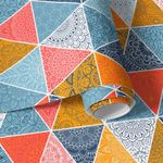 Papel de Parede Triângulos com Mandalas