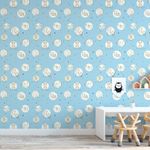 Papel de Parede Infantil Animais (Azul)