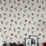 Papel de Parede Andorinhas (Pássaros)