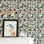 Papel de Parede Infantil Pandas Fofos