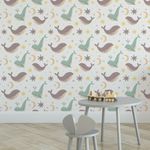 Papel de Parede Infantil de Baleias