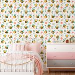 Papel de Parede Infantil Abelhas Fofas