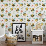 Papel de Parede Infantil Abelhas Fofas