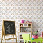 Papel de Parede Infantil Estrelas e Arco-íris