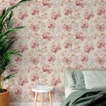 Papel de Parede Pintura Floral Vintage