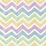 Papel de Parede Chevron Colorido Traço De Giz