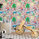 Papel de Parede Desenho de Criança Colorido