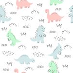 Papel de Parede Dinossauros (Tons Pasteis)