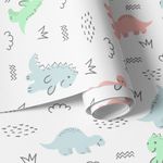 Papel de Parede Dinossauros (Tons Pasteis)