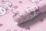 Papel de Parede Infantil Rosa com Unicórnios