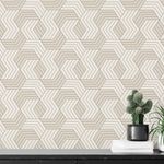 Papel de Parede Listras Tons de Bege