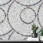 Papel de Parede Mosaico Redondo (Pedrinhas)