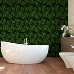 Papel de Parede Folhas 3D de Costela de Adão 