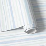 Papel de Parede Tons de Azul e Verde com Listras Assimétricas