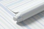 Papel de Parede Tons de Azul e Verde com Listras Assimétricas