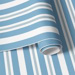 Papel de Parede Tons Azuis Listras Verticais Assimétricas