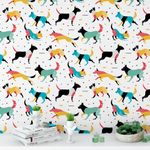 Papel de Parede Cachorros Abstratos