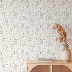 Papel de Parede Folhas Tons de de Bege