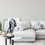 Papel de Parede Padrão Hexagonal