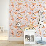 Papel de Parede Infantil Raposinhas