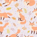 Papel de Parede Infantil Raposinhas