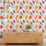 Papel de Parede Folhas Tropicais Abstratas