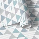 Papel de Parede Triângulos Azul Seco