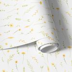 Papel de Parede Floral Aquarela Delicado