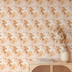 Papel de Parede Floral Em Tons Terrosos