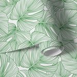 Papel De Parede Costela de Adão Abstrata Monstera